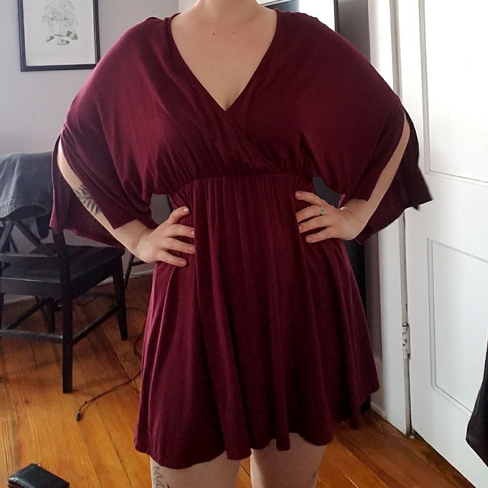 Lulu's Bewitching Burgundy Dress